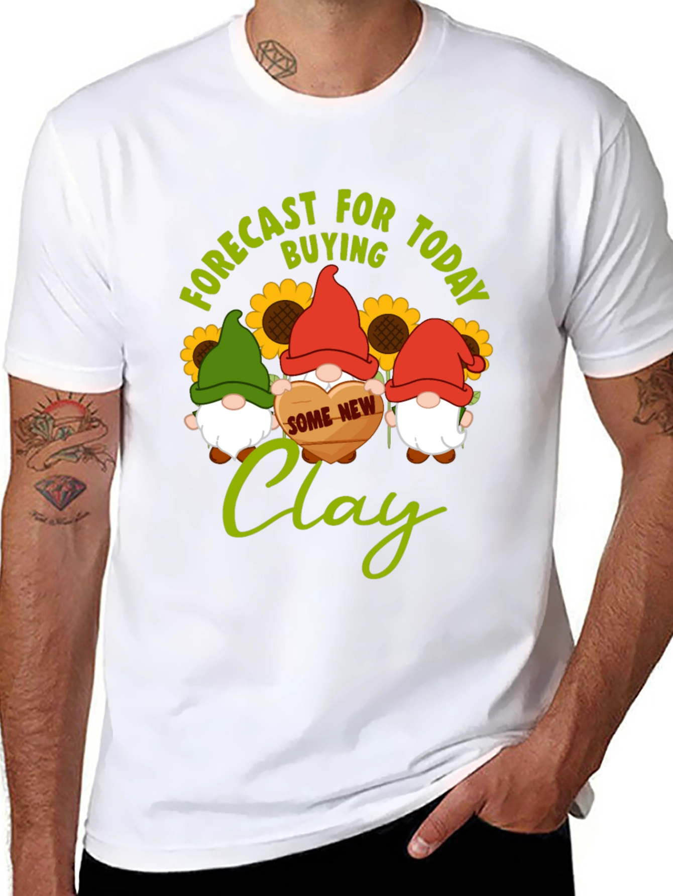 Forecast Buying Clay T-Shirt - Gnome Lovers Gift