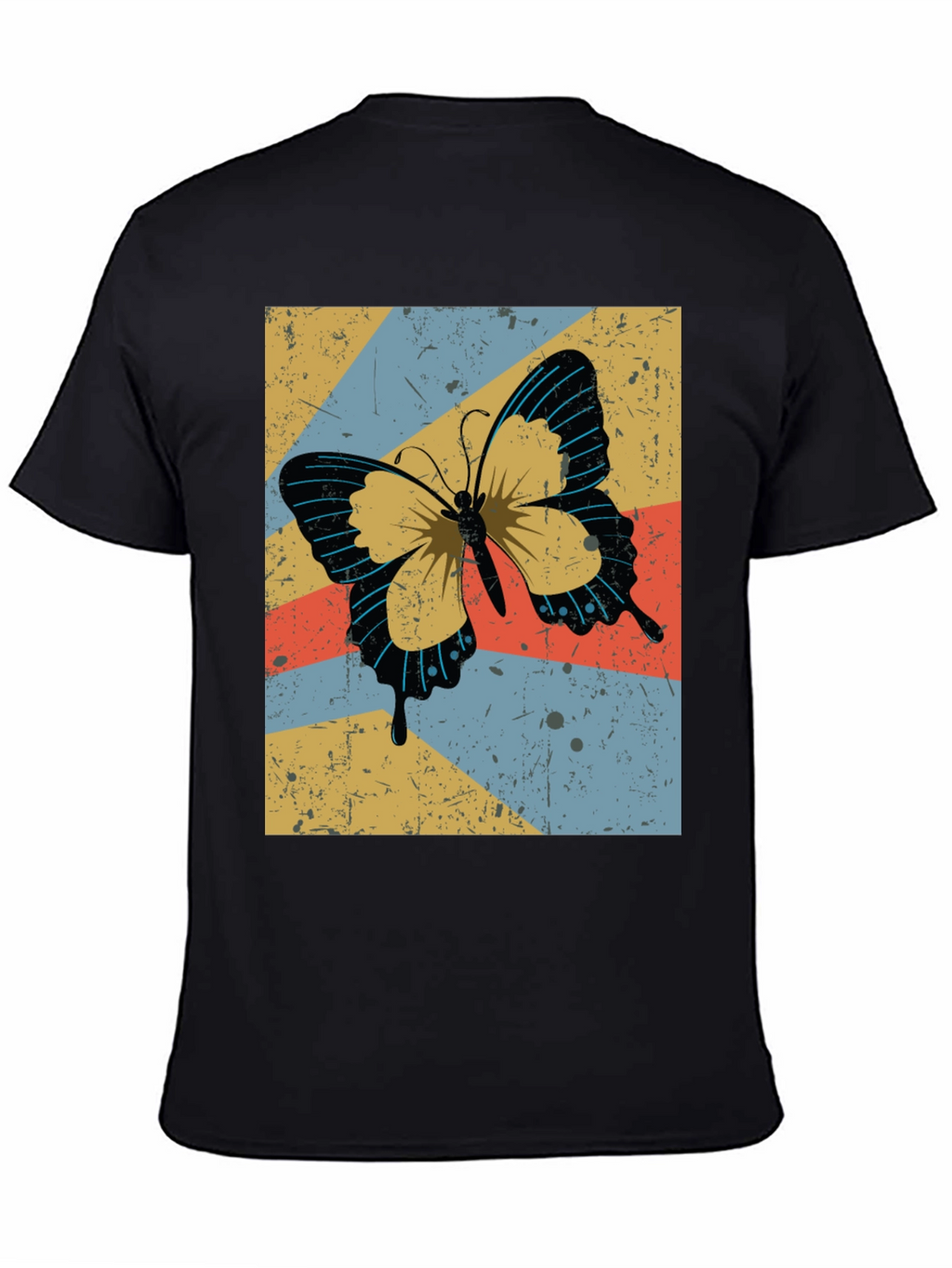 Retro Butterfly Graphic Tee - Stylish Comfort