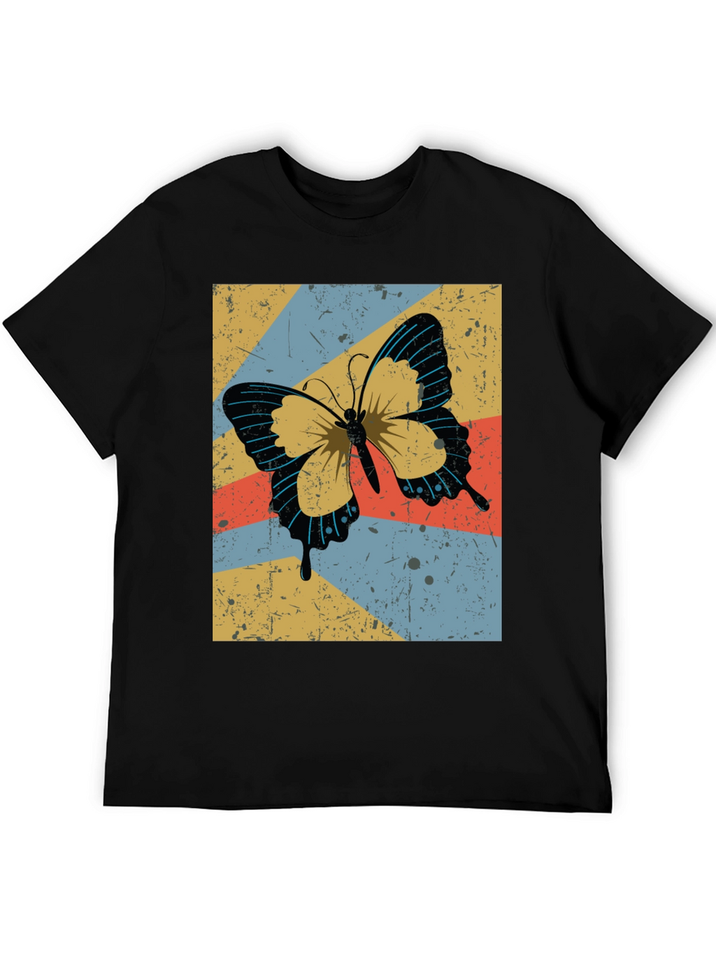 Retro Butterfly Graphic Tee - Stylish Comfort
