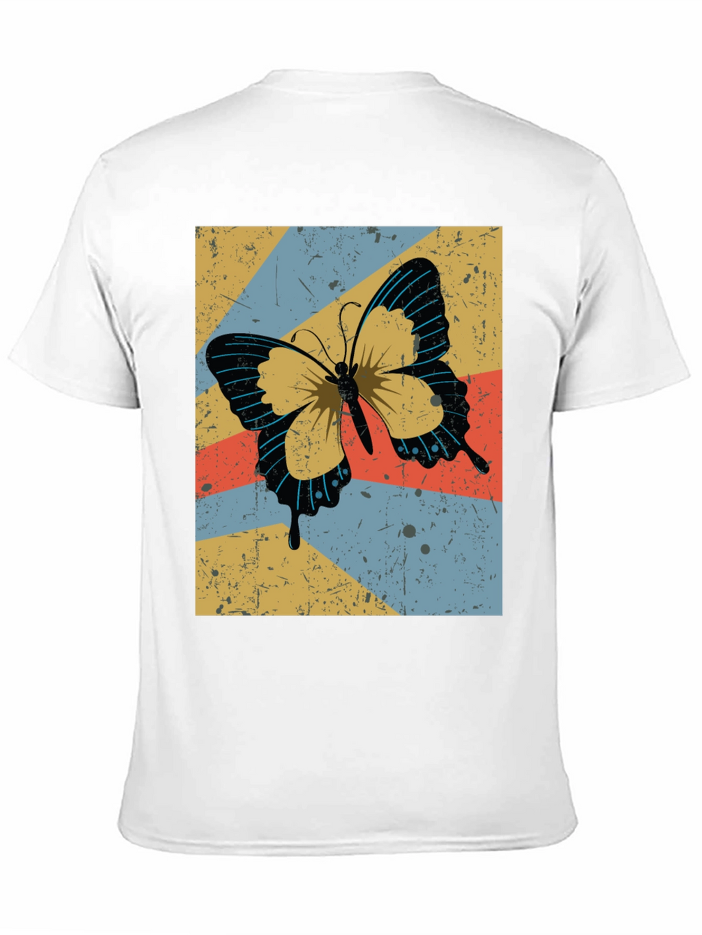 Retro Butterfly Graphic Tee - Stylish Comfort