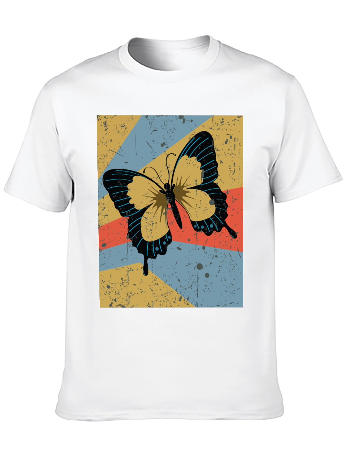 Retro Butterfly Graphic Tee - Stylish Comfort