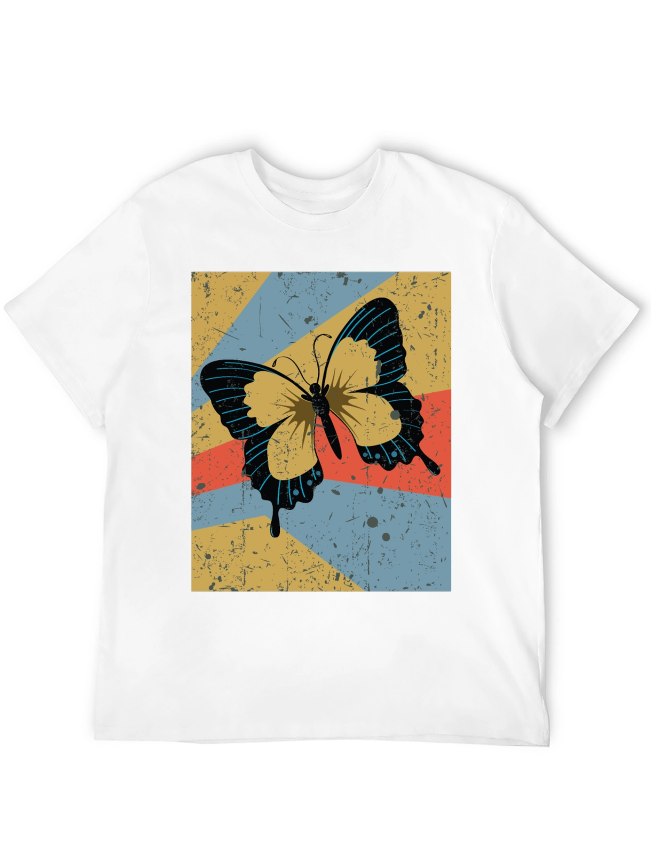 Retro Butterfly Graphic Tee - Stylish Comfort