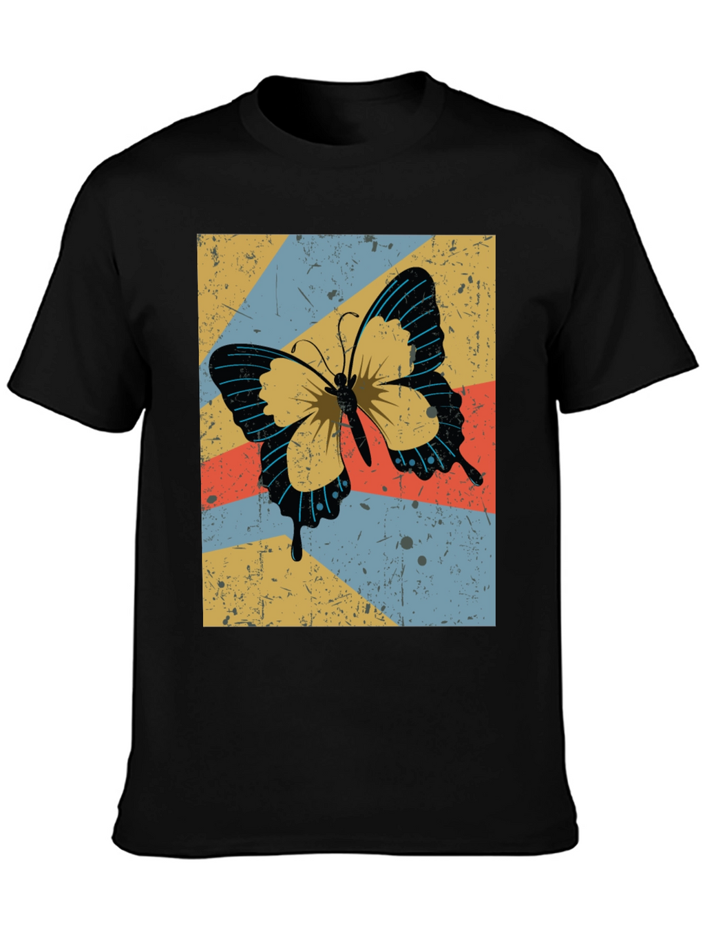 Retro Butterfly Graphic Tee - Stylish Comfort