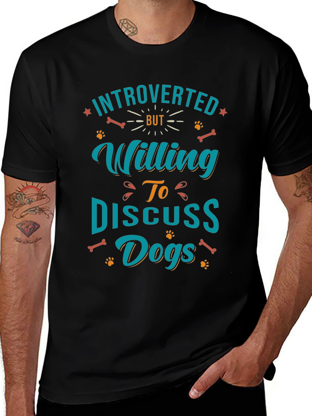 Introverted Dog Lover Graphic Tee