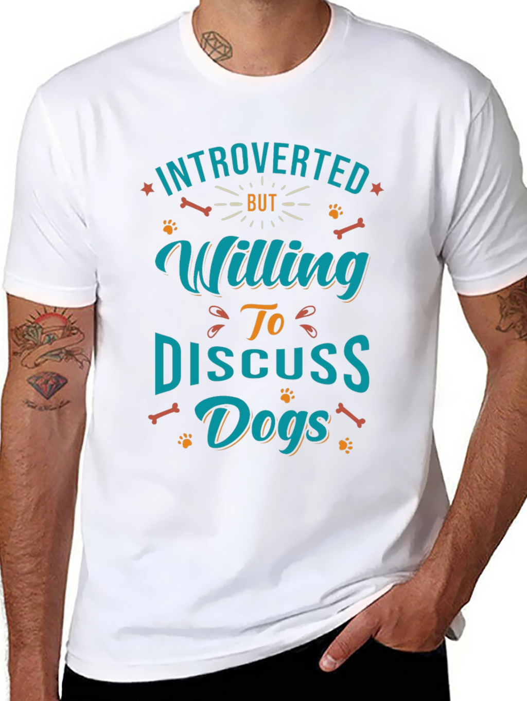 Introverted Dog Lover Graphic Tee