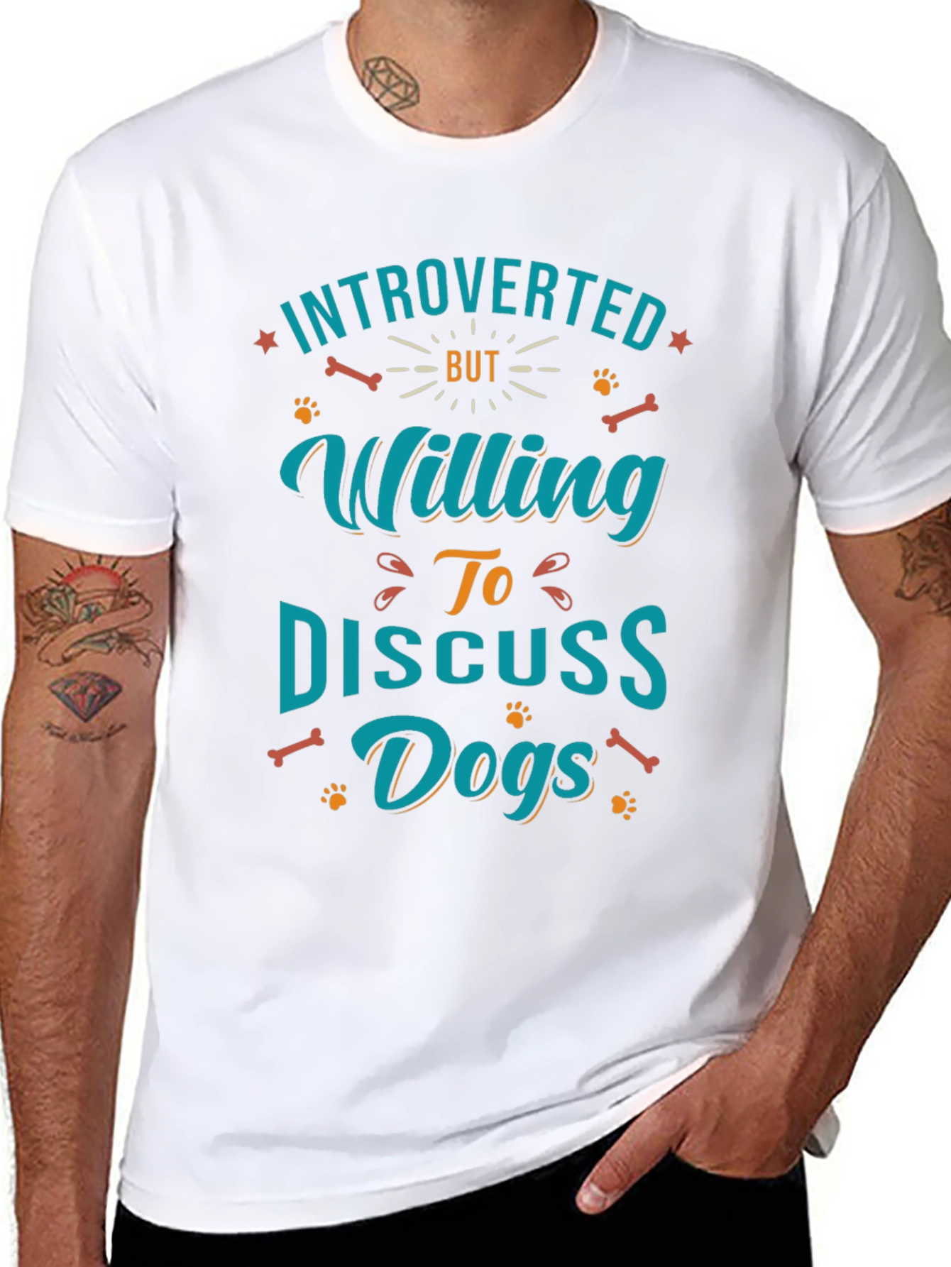 Introverted Dog Lover Graphic Tee