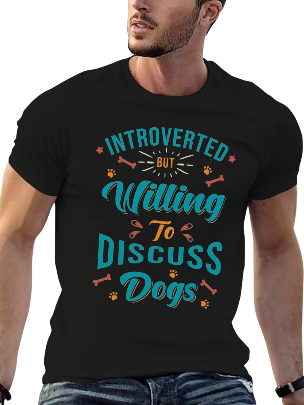 Introverted Dog Lover Graphic Tee