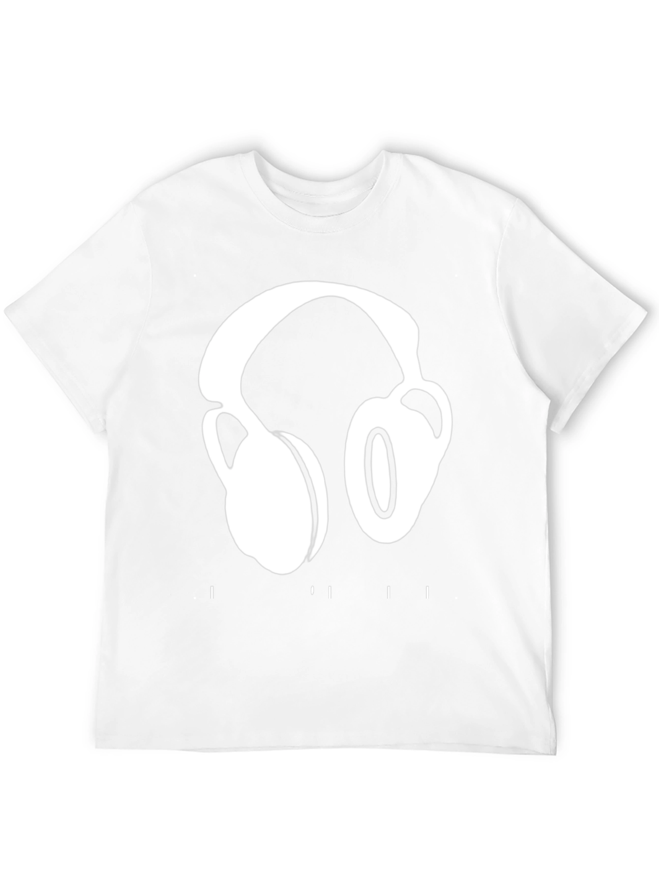 Headphones Graphic T-Shirt - Black