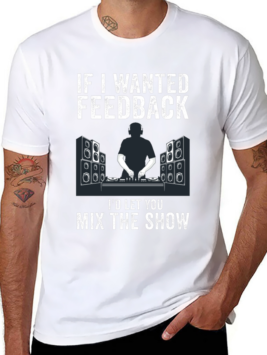 DJ Feedback T-Shirt - Music Mixer Design
