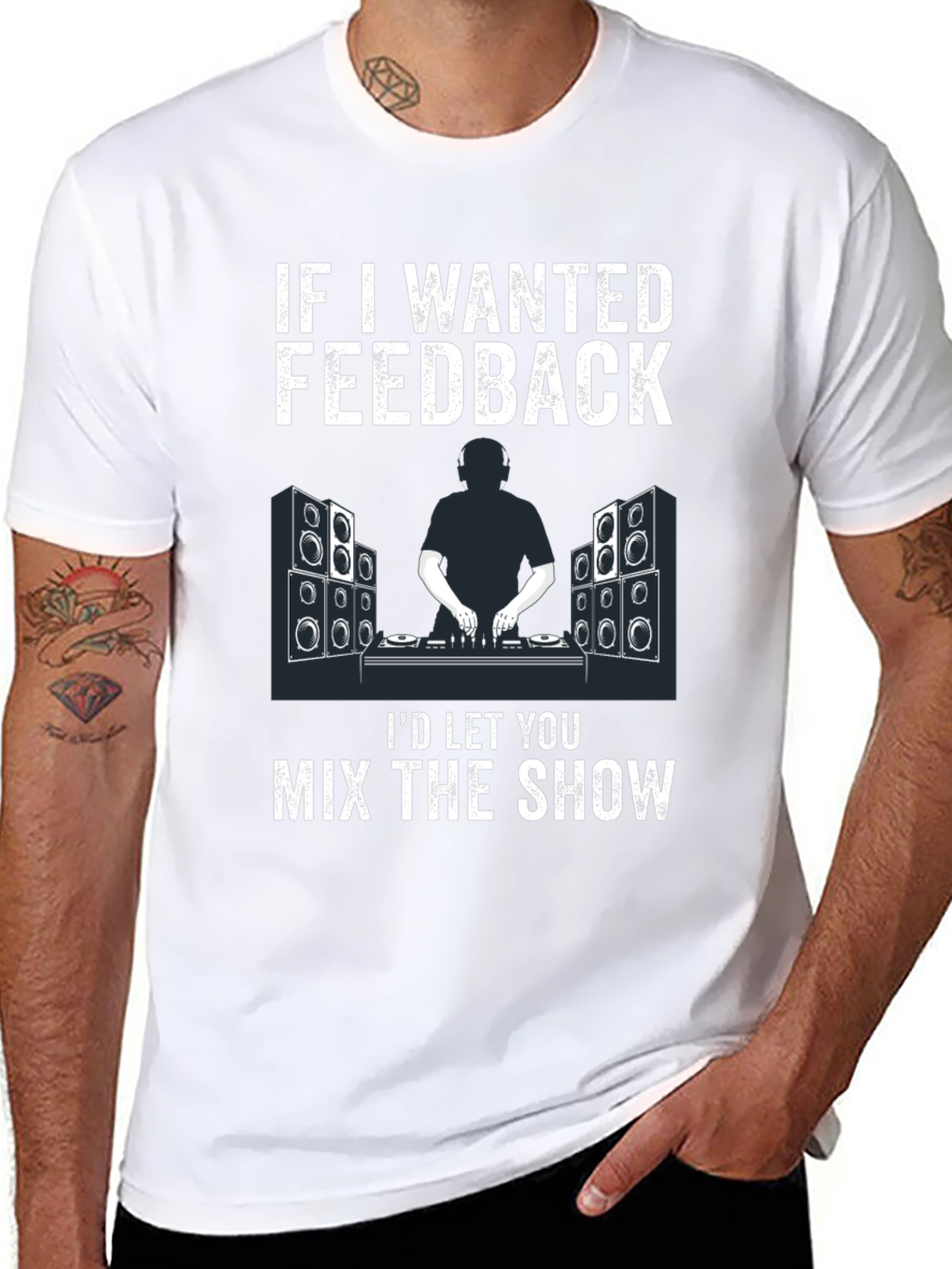DJ Feedback T-Shirt - Music Mixer Design