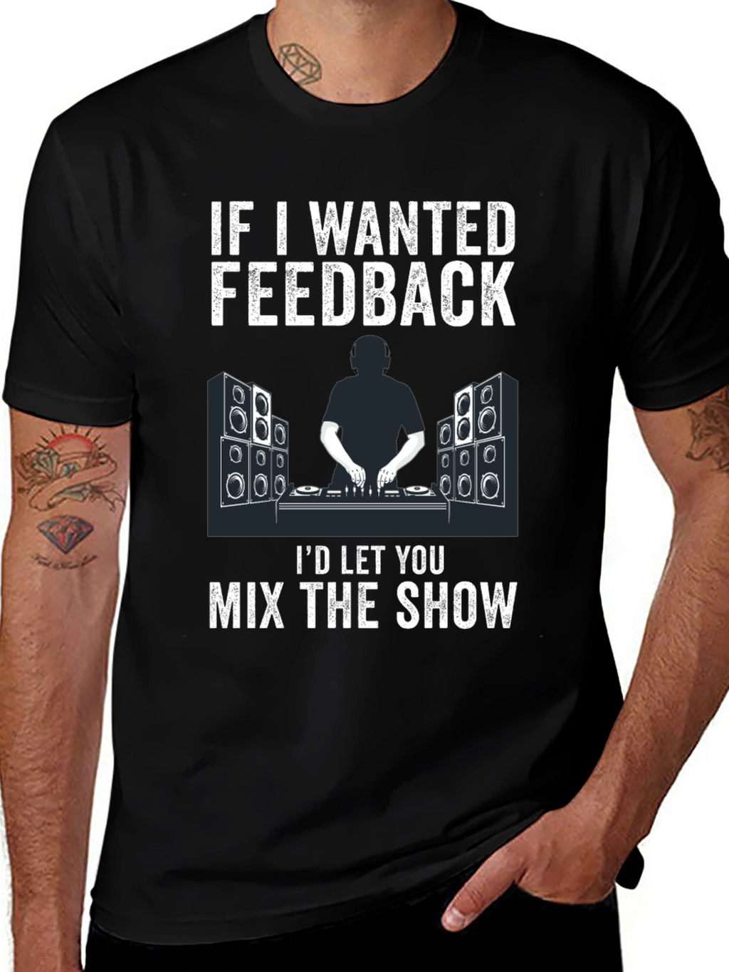 DJ Feedback T-Shirt - Music Mixer Design