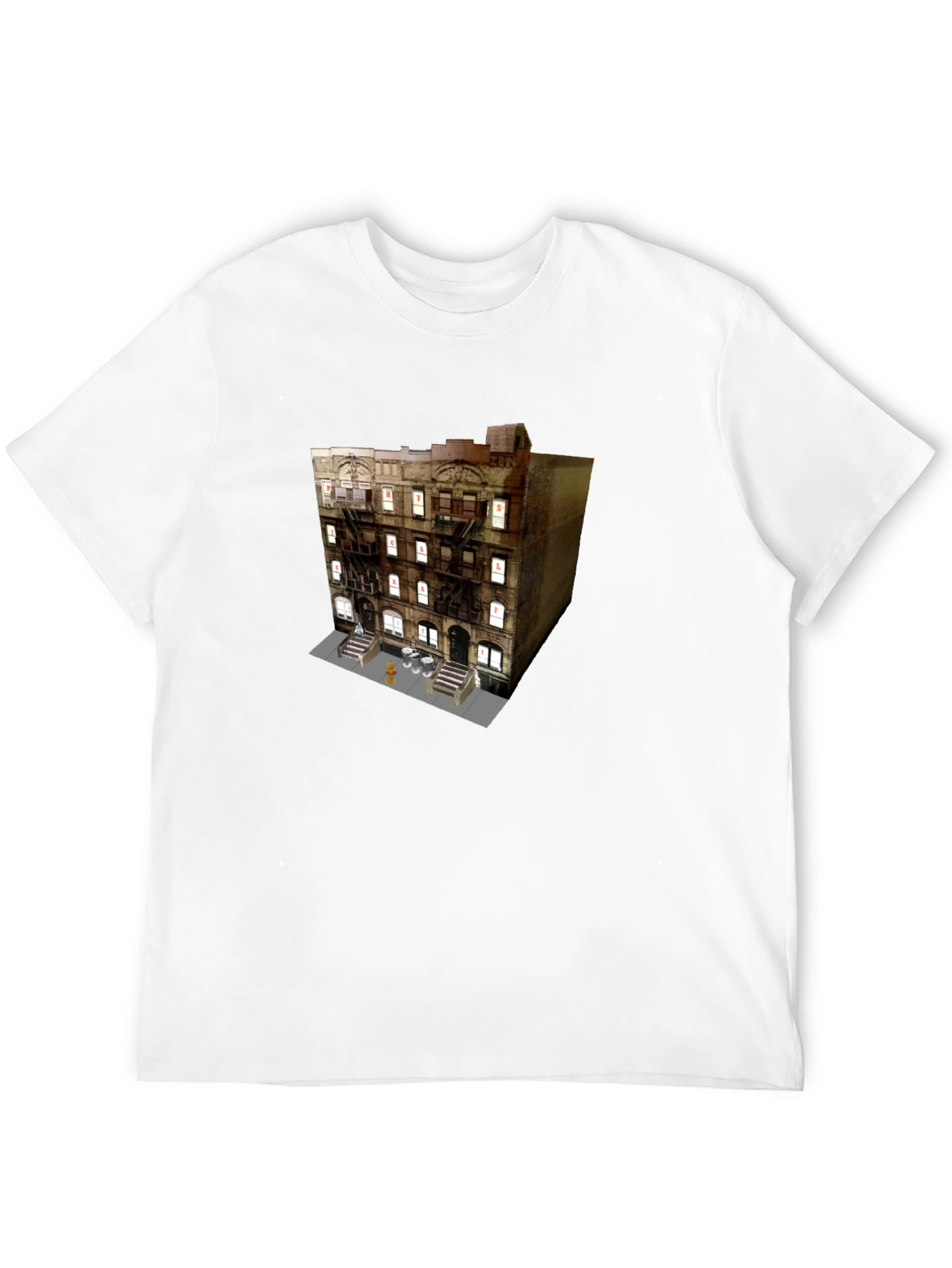 Urban Building Graphic Tee - Cityscape Style