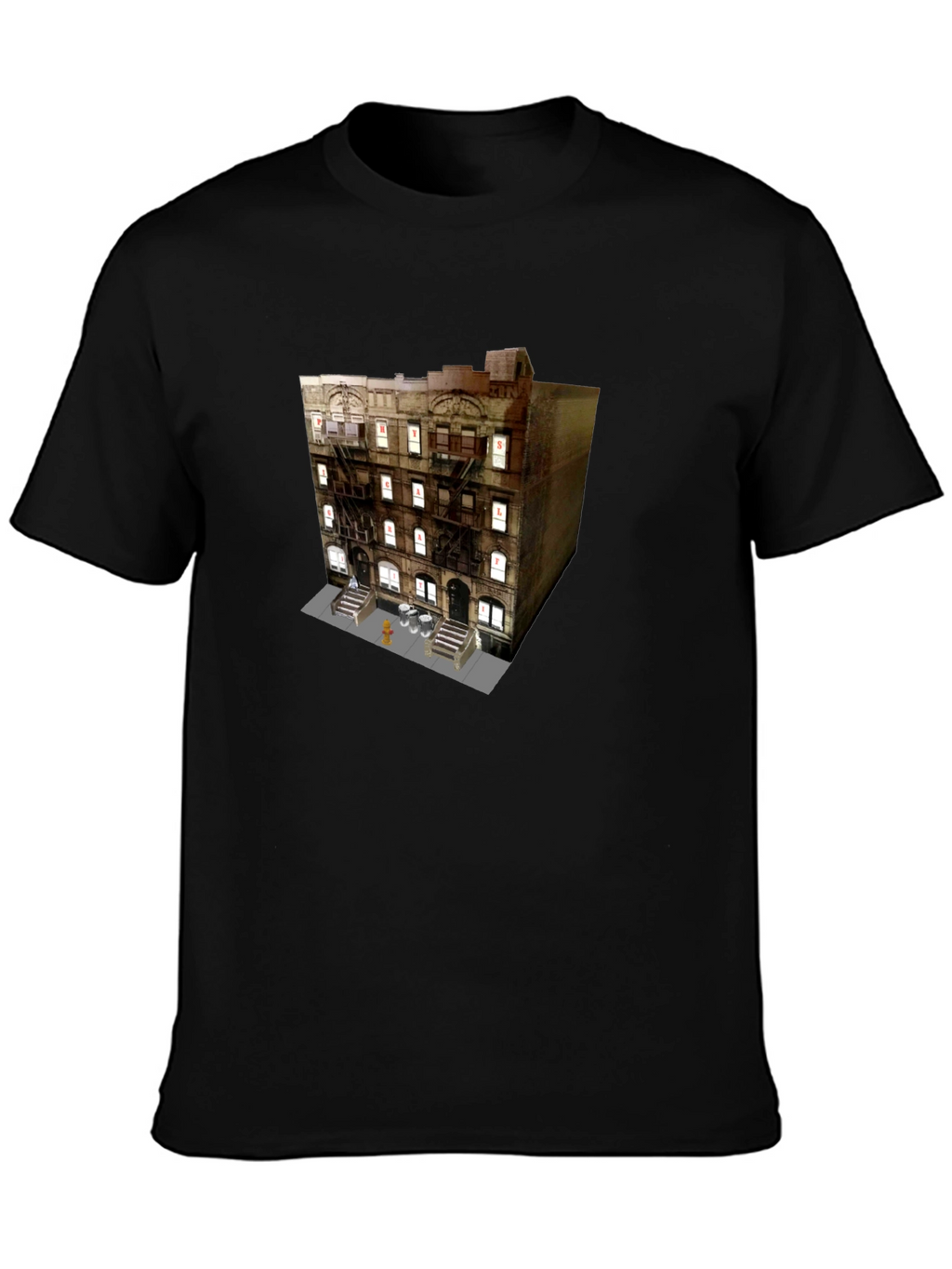 Urban Building Graphic Tee - Cityscape Style