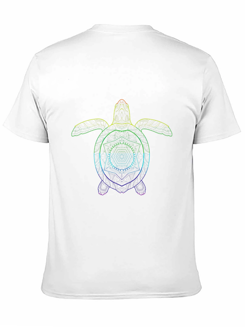 Rainbow Turtle Geometric T-Shirt