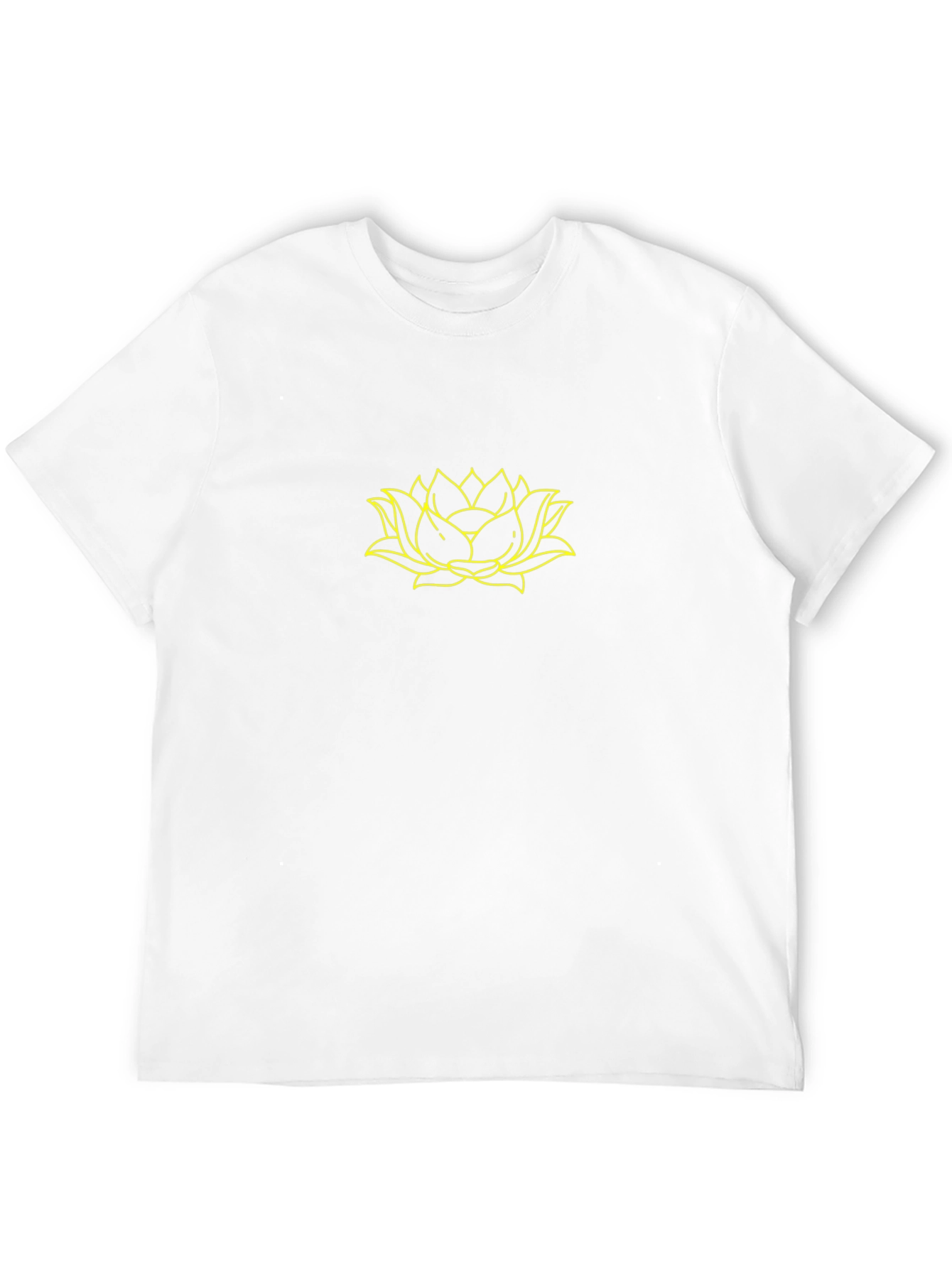 Lotus Flower Graphic Tee - Black