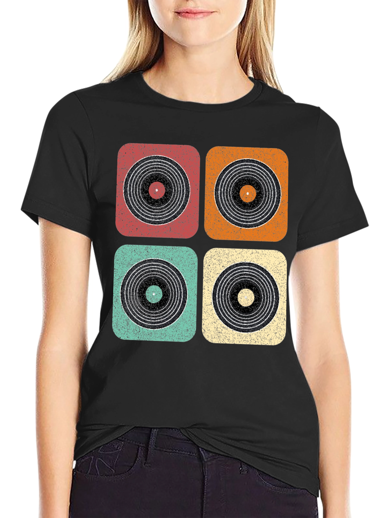 Retro Record Player T-Shirt - Vinyl Music Tee