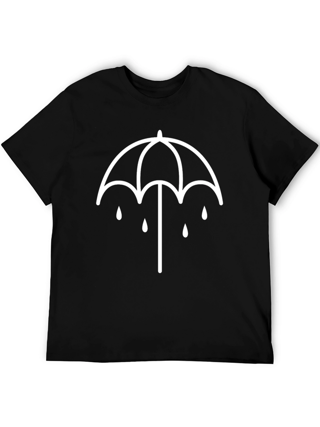 Umbrella Raindrop Graphic Tee - Soft Cotton T-Shirt