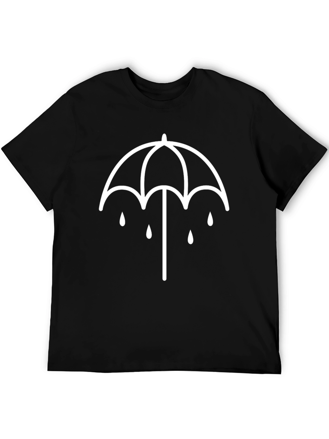 Umbrella Raindrop Graphic Tee - Soft Cotton T-Shirt