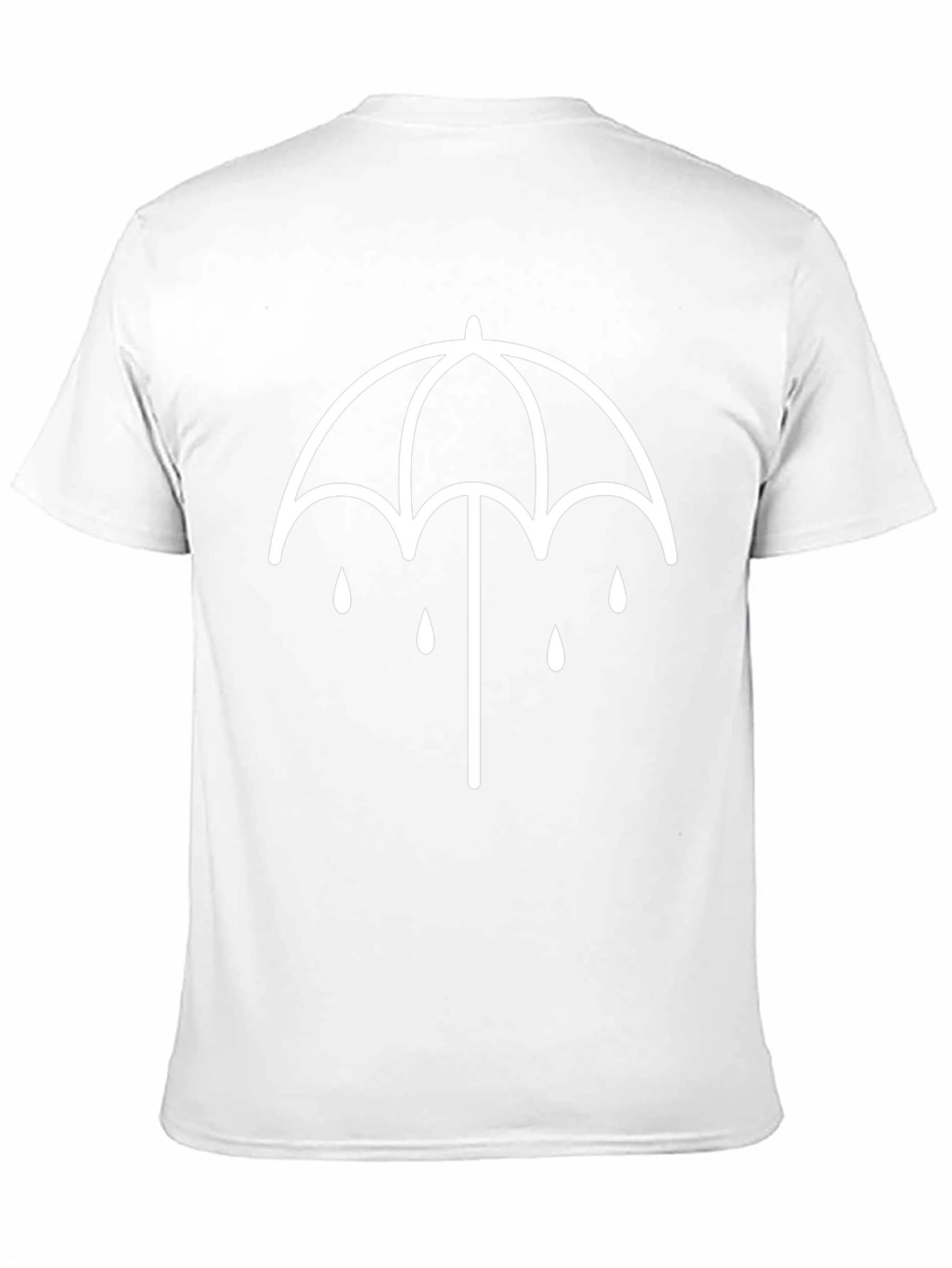 Umbrella Raindrop Graphic Tee - Soft Cotton T-Shirt