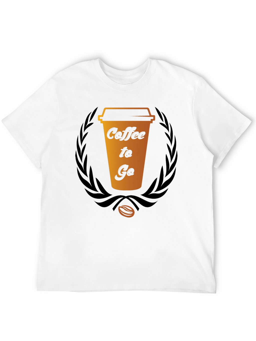 Coffee To Go Graphic Tee - Black Cotton T-Shirt