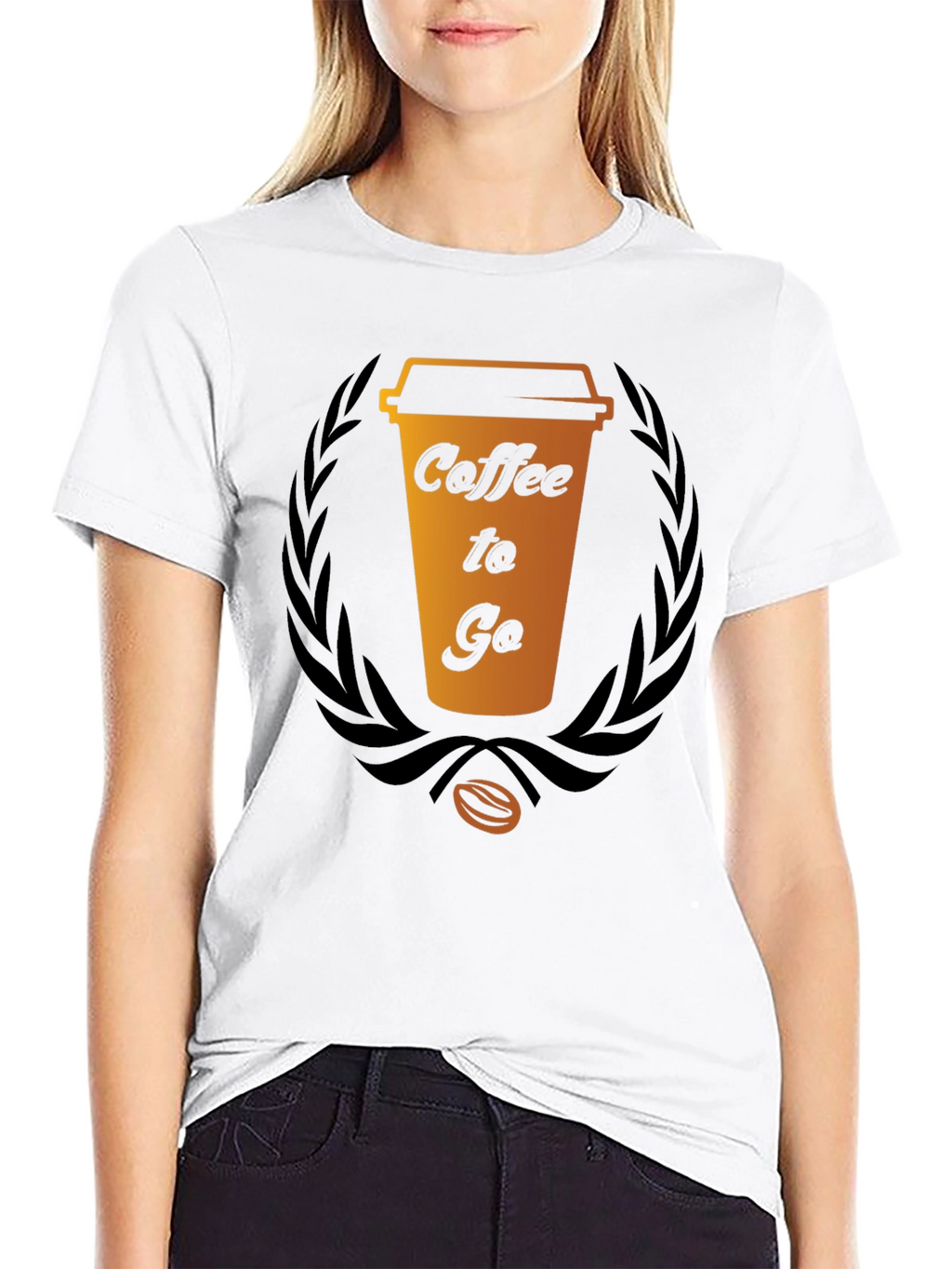 Coffee To Go Graphic Tee - Black Cotton T-Shirt