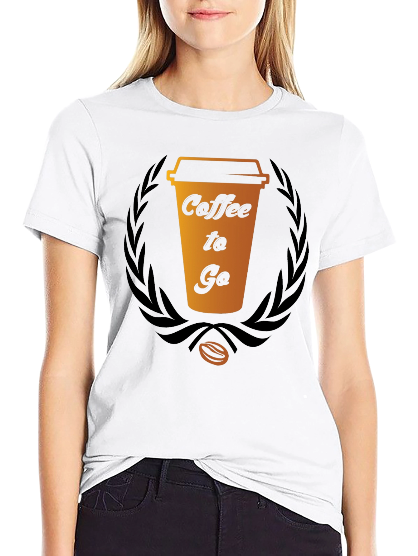 Coffee To Go Graphic Tee - Black Cotton T-Shirt