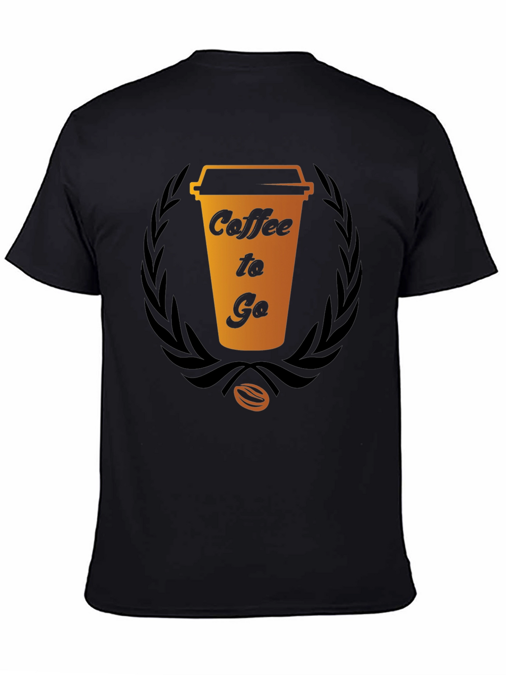Coffee To Go Graphic Tee - Black Cotton T-Shirt