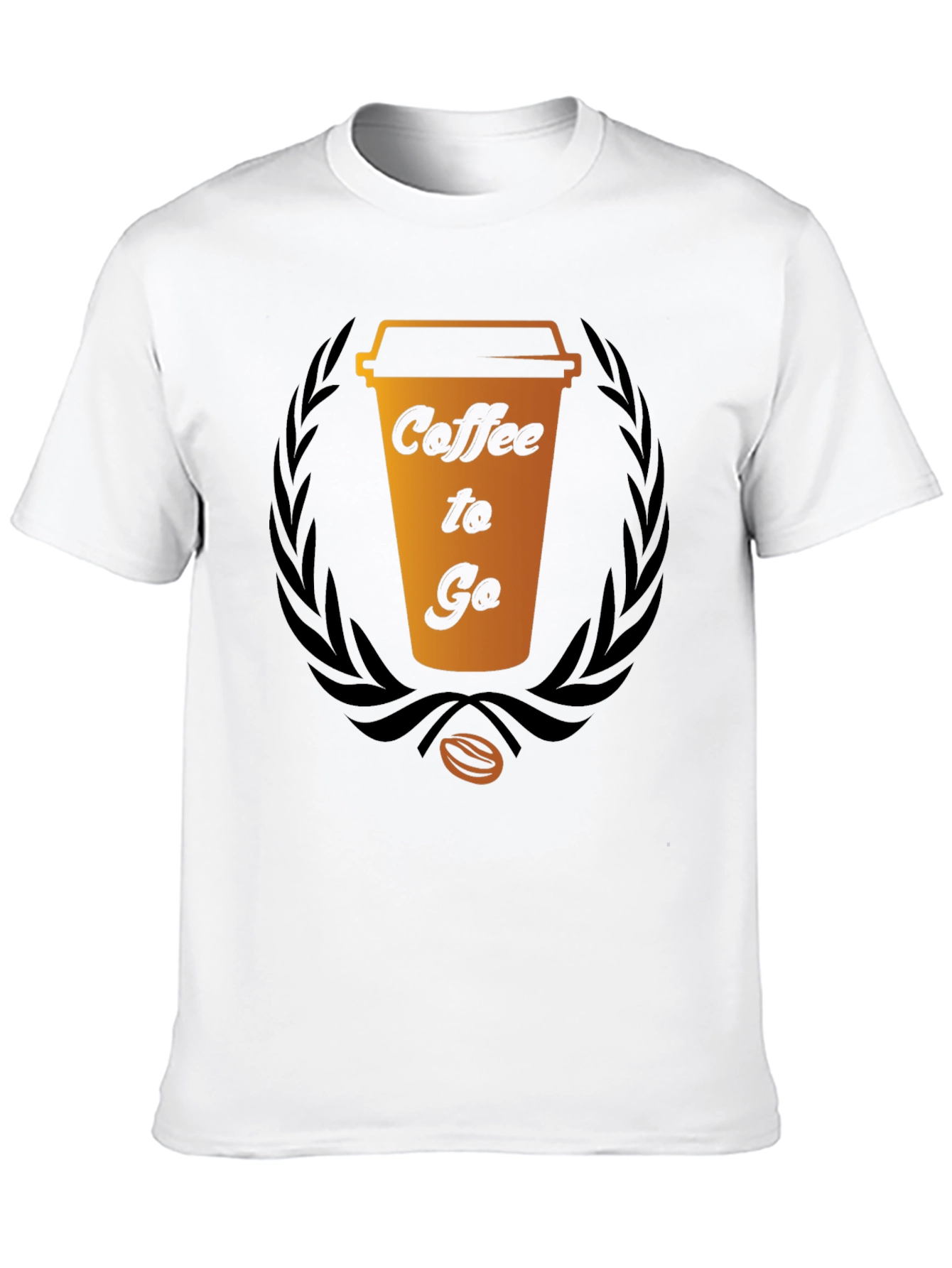 Coffee To Go Graphic Tee - Black Cotton T-Shirt