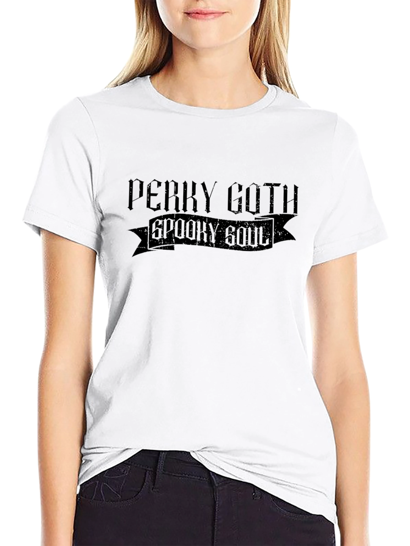 Perky Goth Spooky Soul Graphic Tee - Black