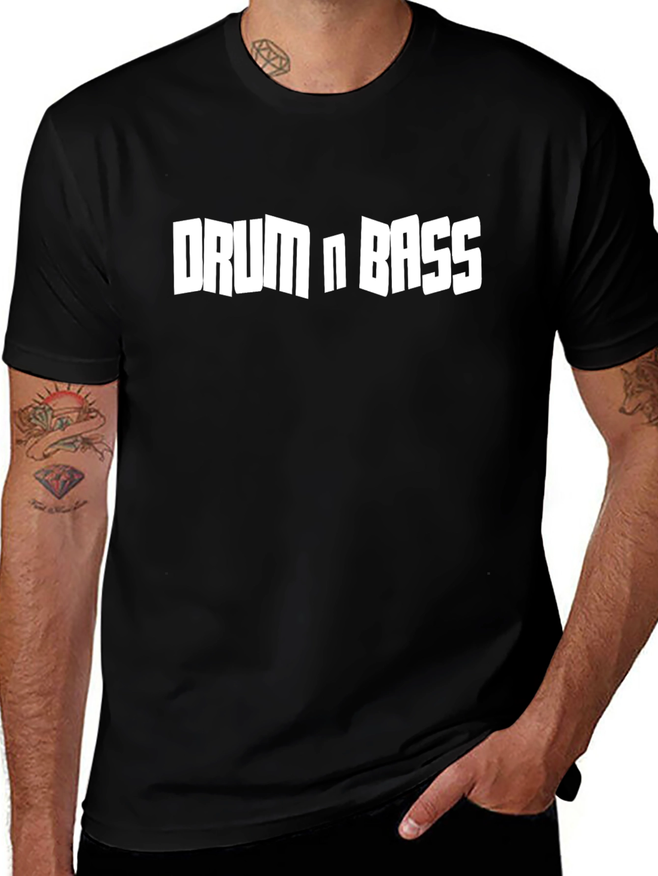 Drum n Bass Black T-Shirt - Music Inspired Apparel