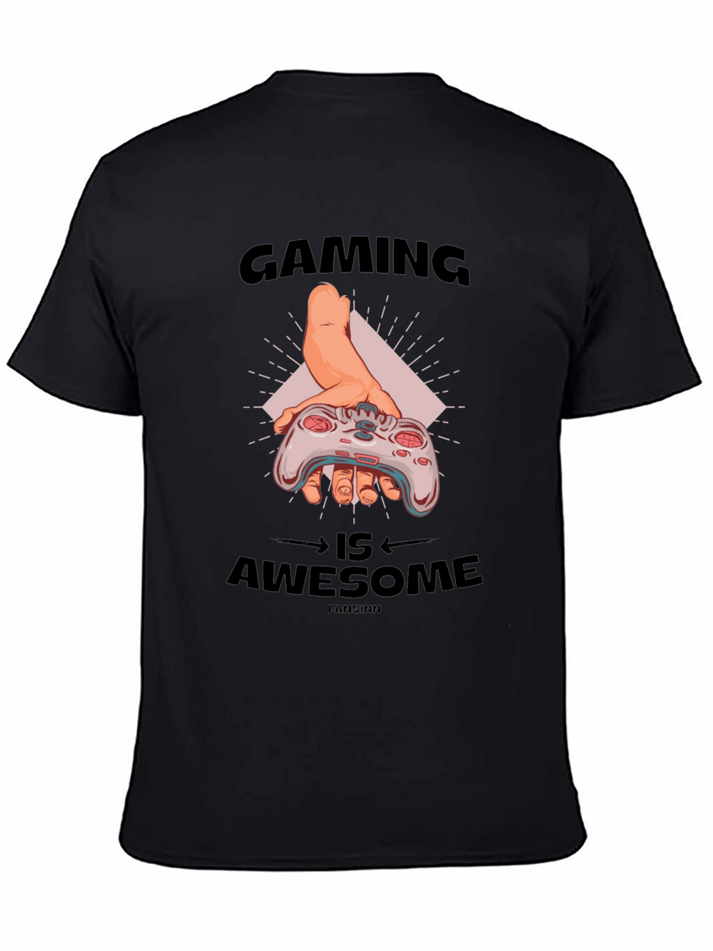 Gaming Is Awesome Black T-Shirt