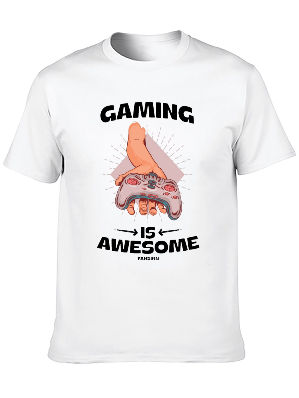 Gaming Is Awesome Black T-Shirt