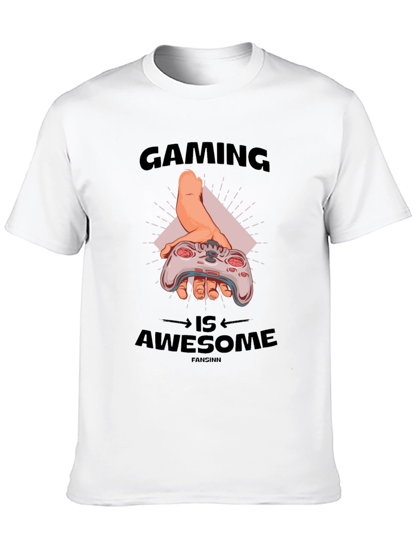 Gaming Is Awesome Black T-Shirt
