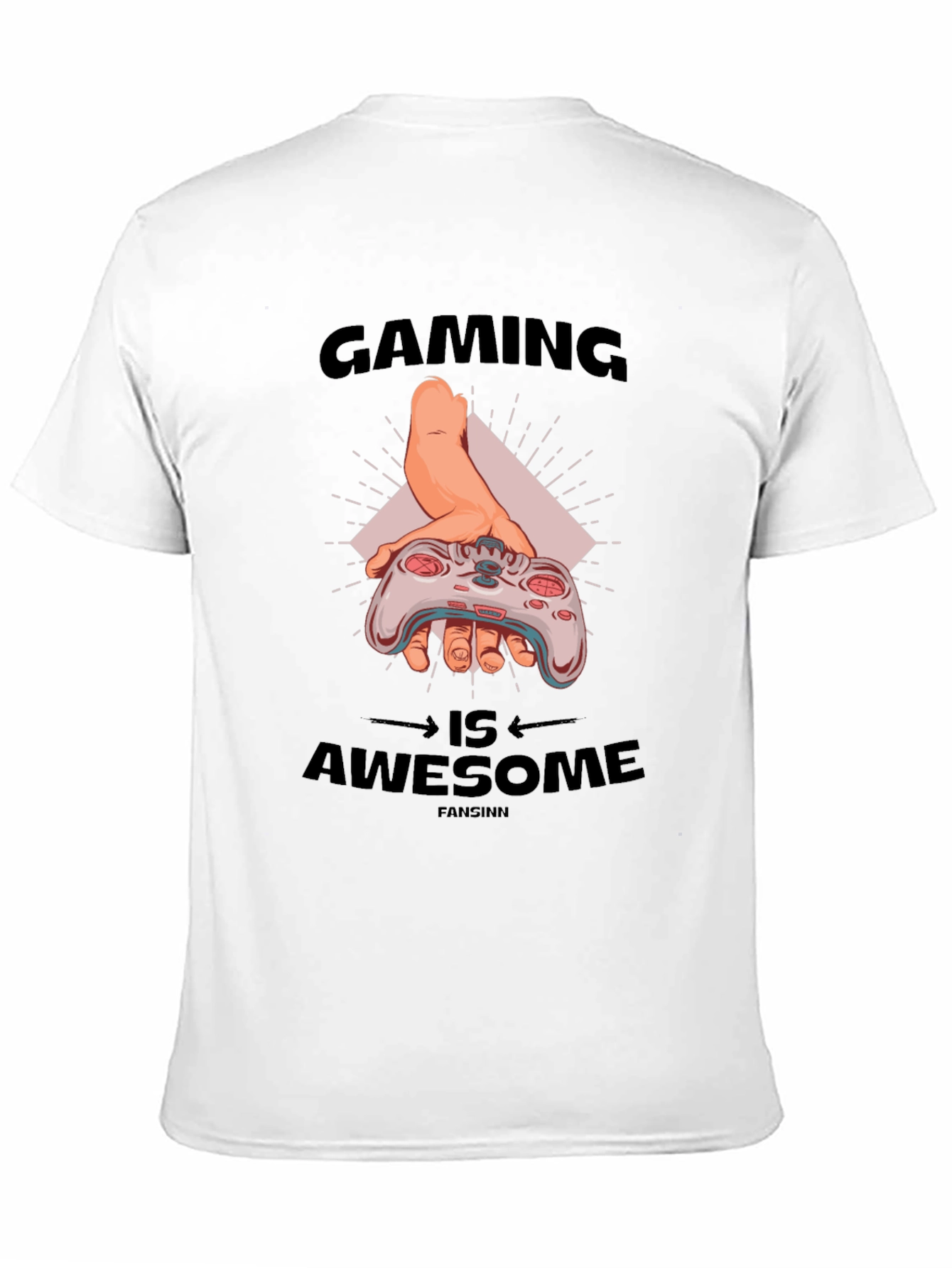 Gaming Is Awesome Black T-Shirt