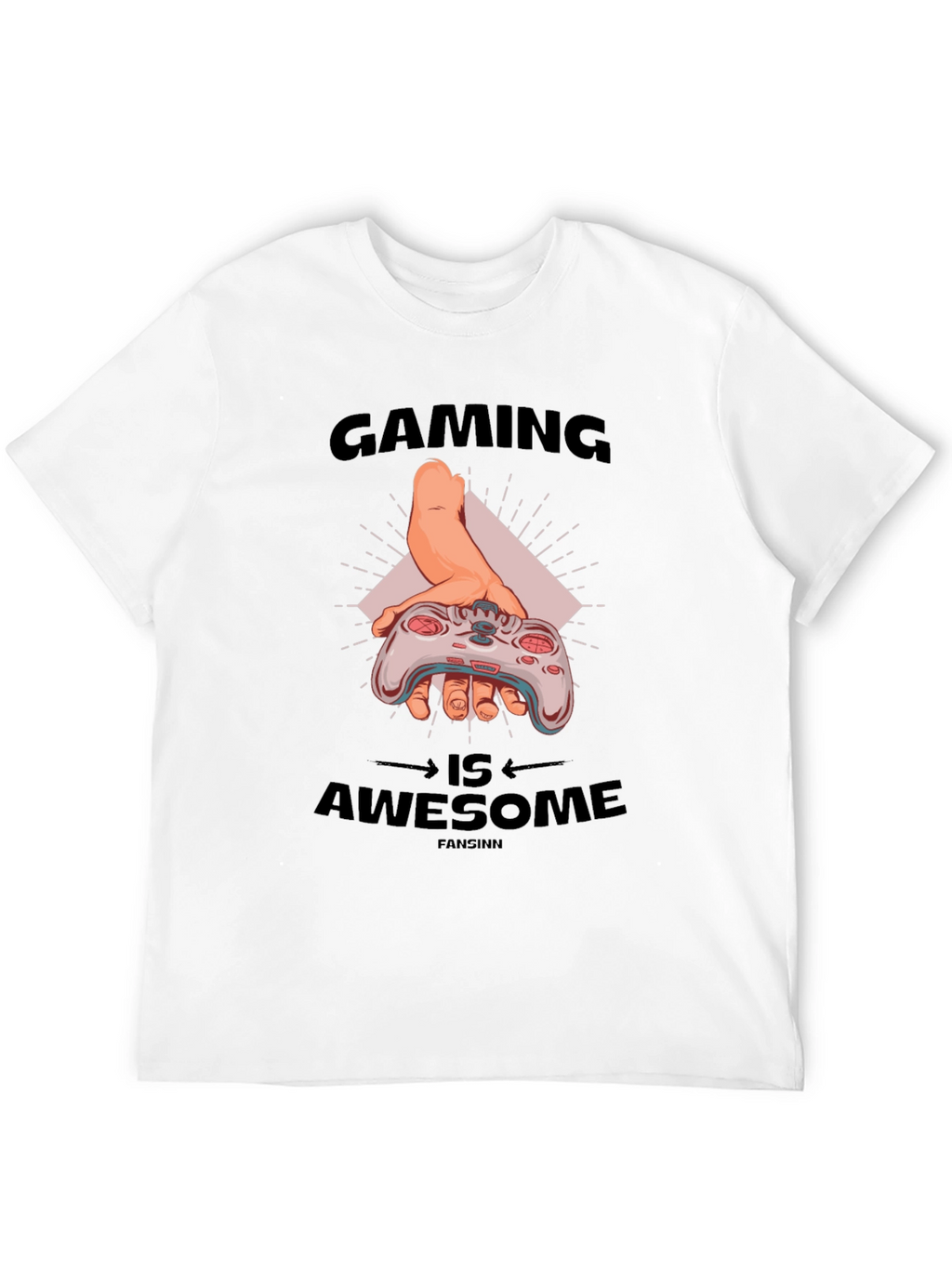 Gaming Is Awesome Black T-Shirt