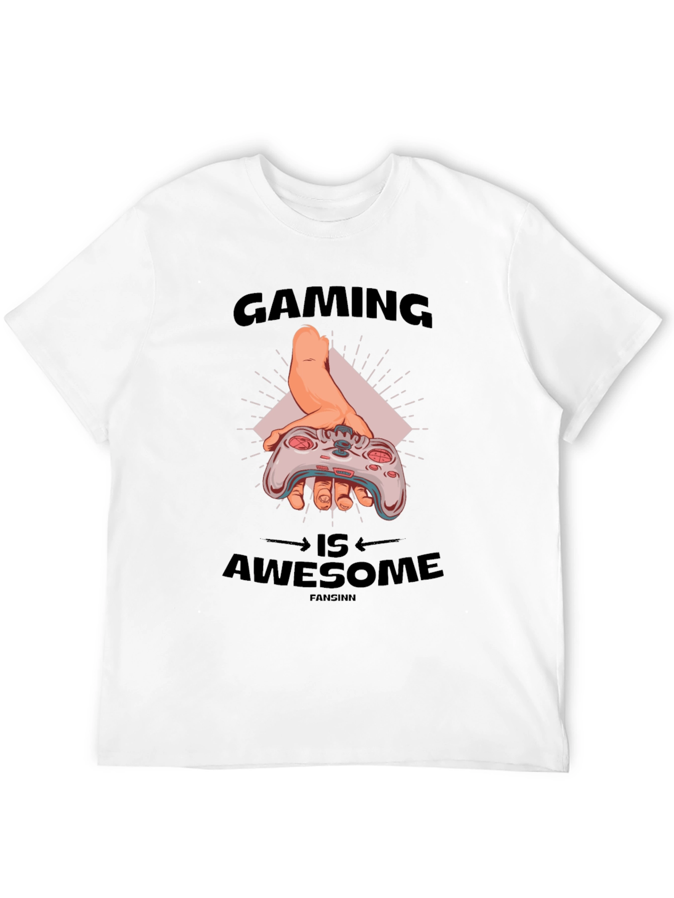 Gaming Is Awesome Black T-Shirt