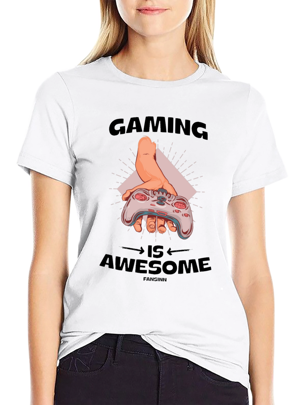 Gaming Is Awesome Black T-Shirt