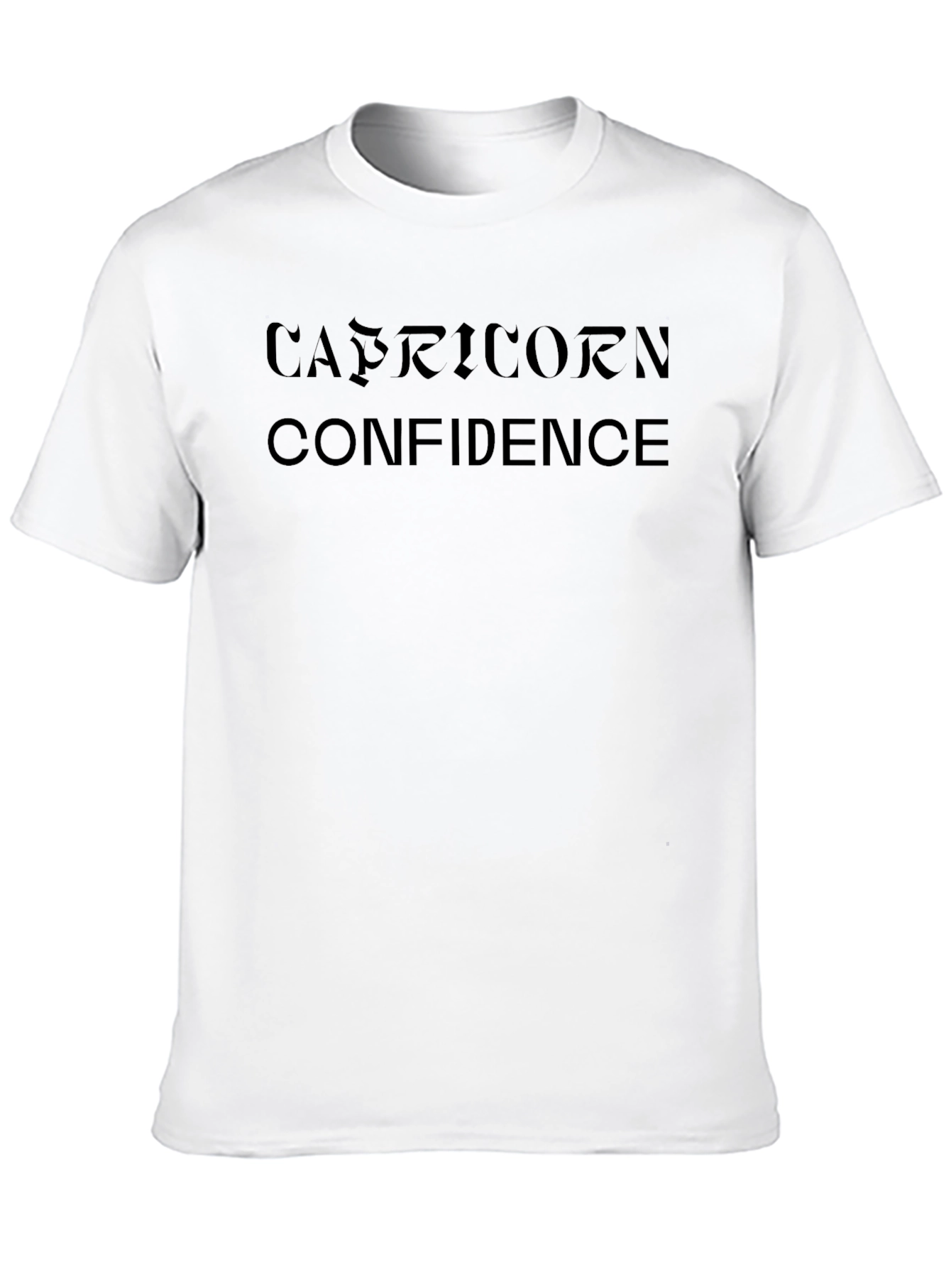 Capricorn Confidence Black T-Shirt