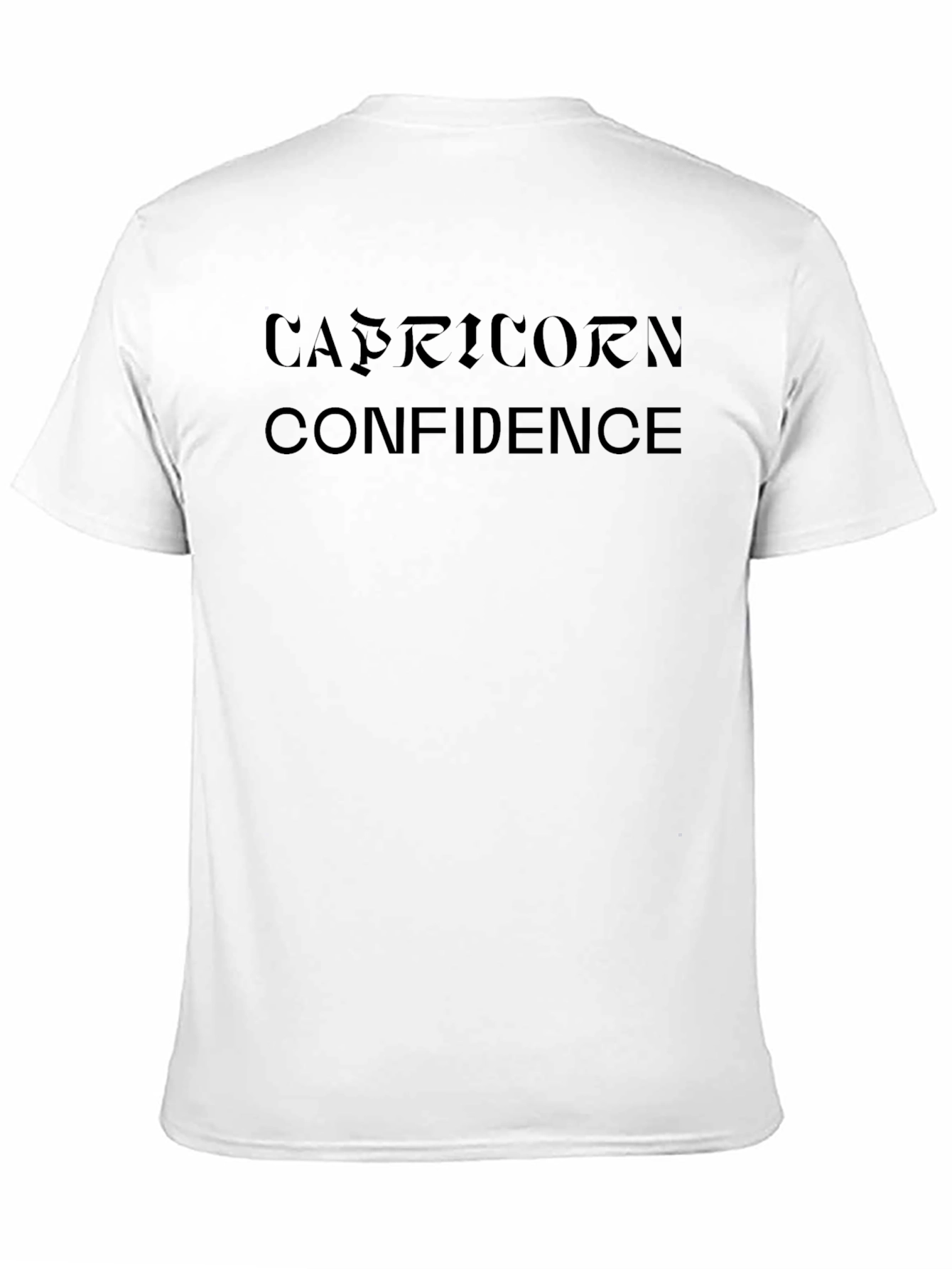 Capricorn Confidence Black T-Shirt