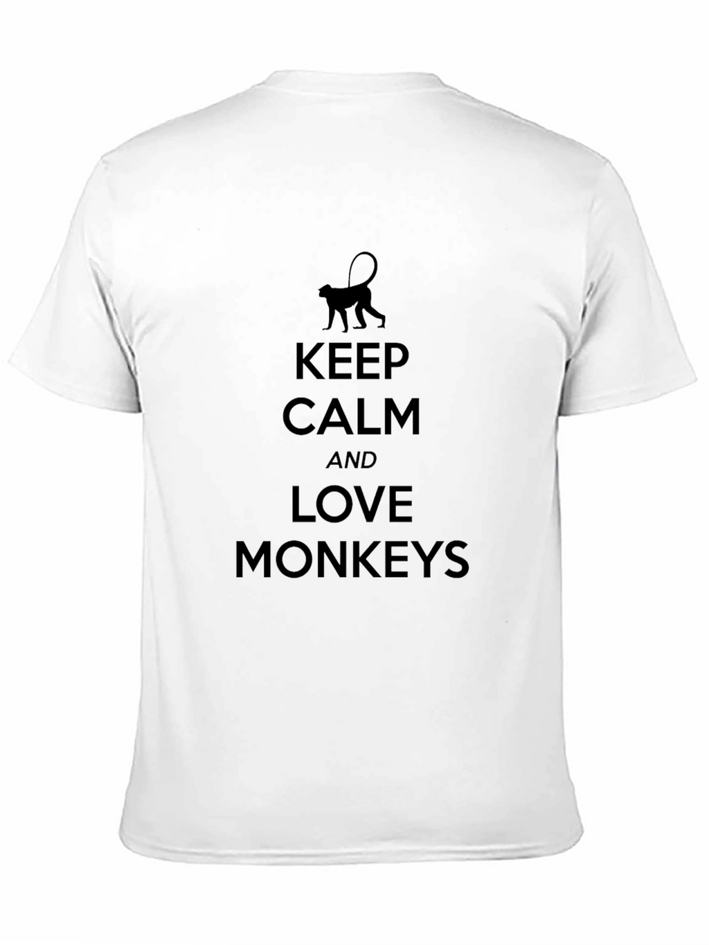 Keep Calm and Love Monkeys T-Shirt - Black