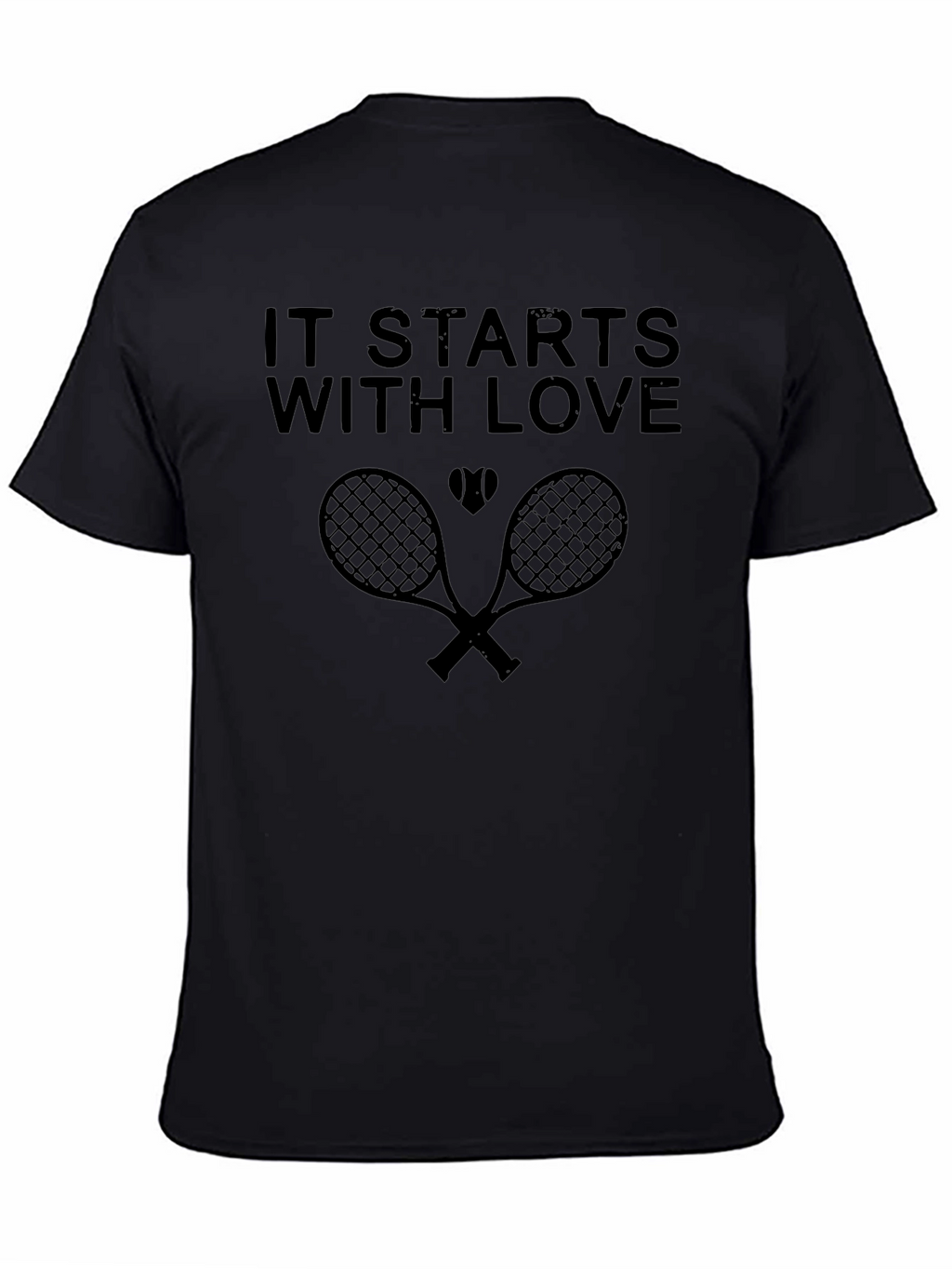 Tennis Love T-Shirt -  It Starts With Love Design