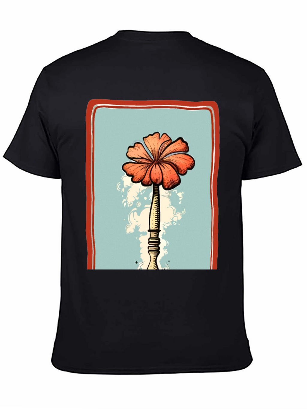 Floral Print Graphic T-Shirt - Unique Design