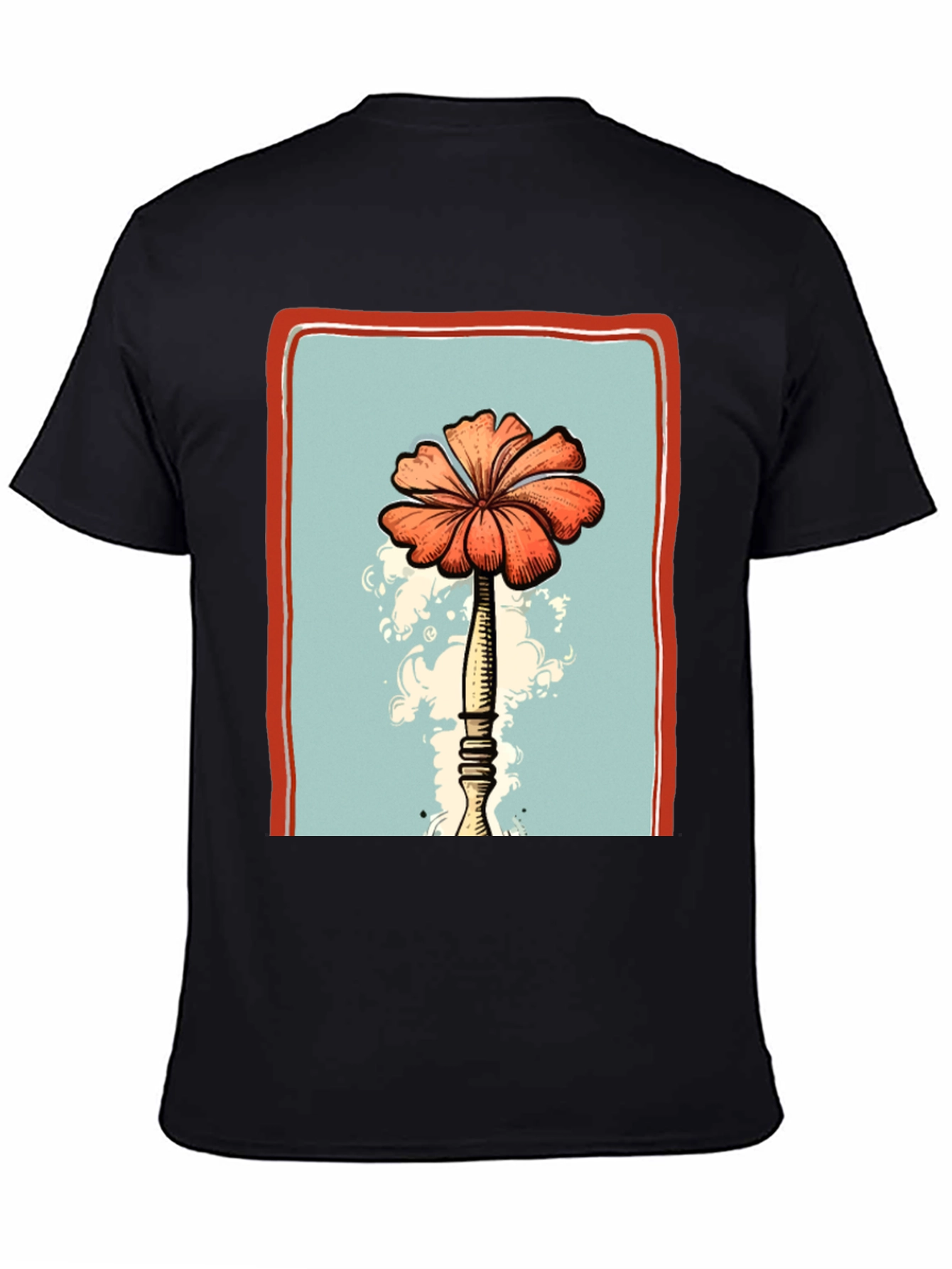 Floral Print Graphic T-Shirt - Unique Design
