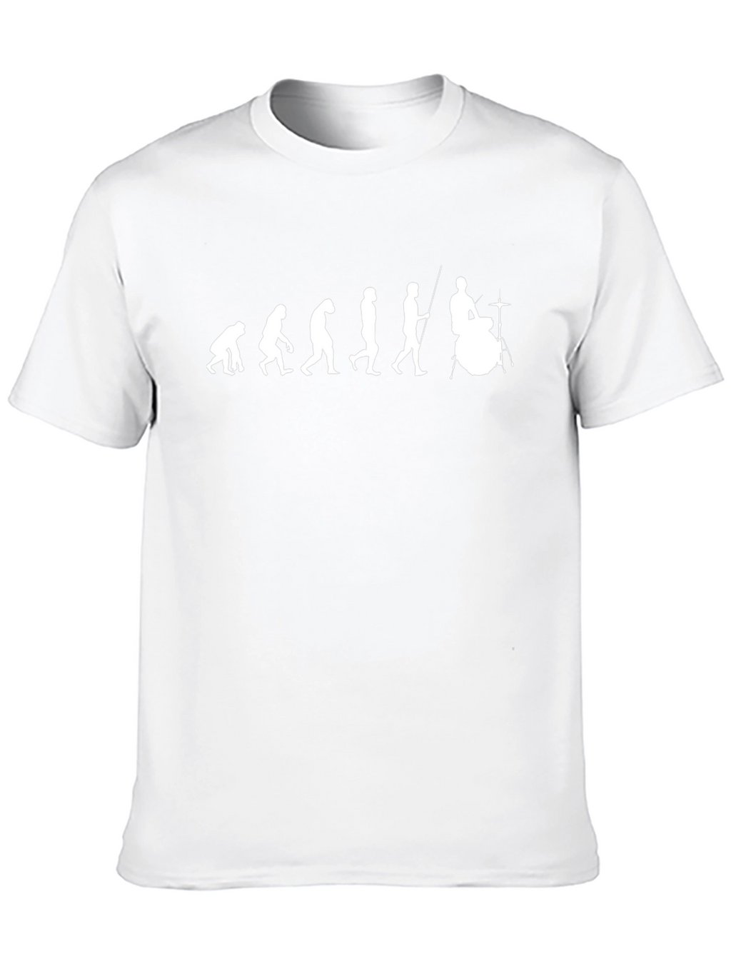 Evolution of Drummer T-Shirt - Black Cotton