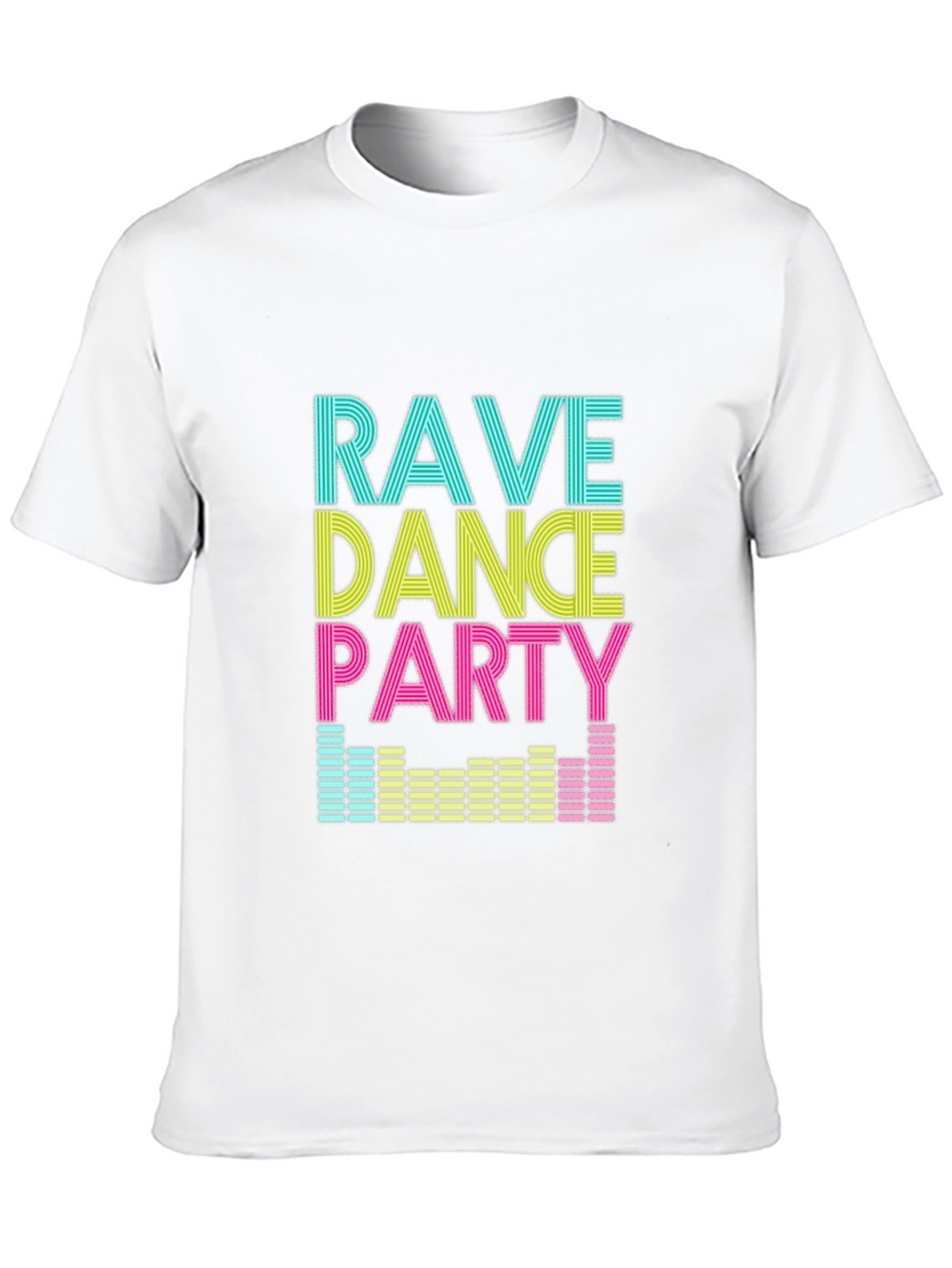 Rave Dance Party Graphic T-Shirt - Black