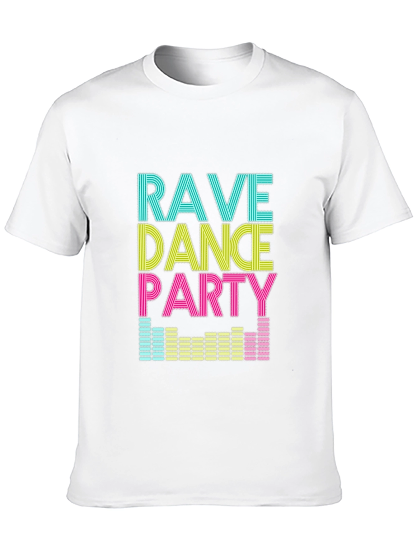 Rave Dance Party Graphic T-Shirt - Black