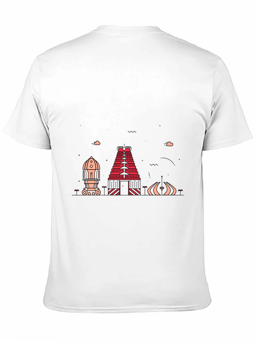 Modern Graphic Tee - Chennai Temple Design