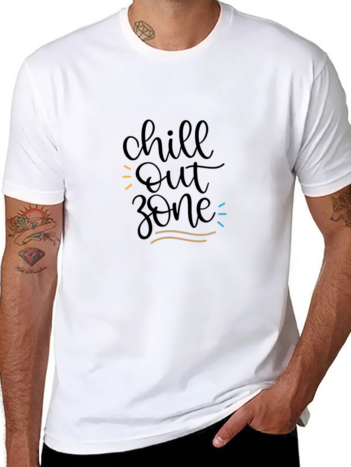 Chill Out Zone Graphic Tee - Black
