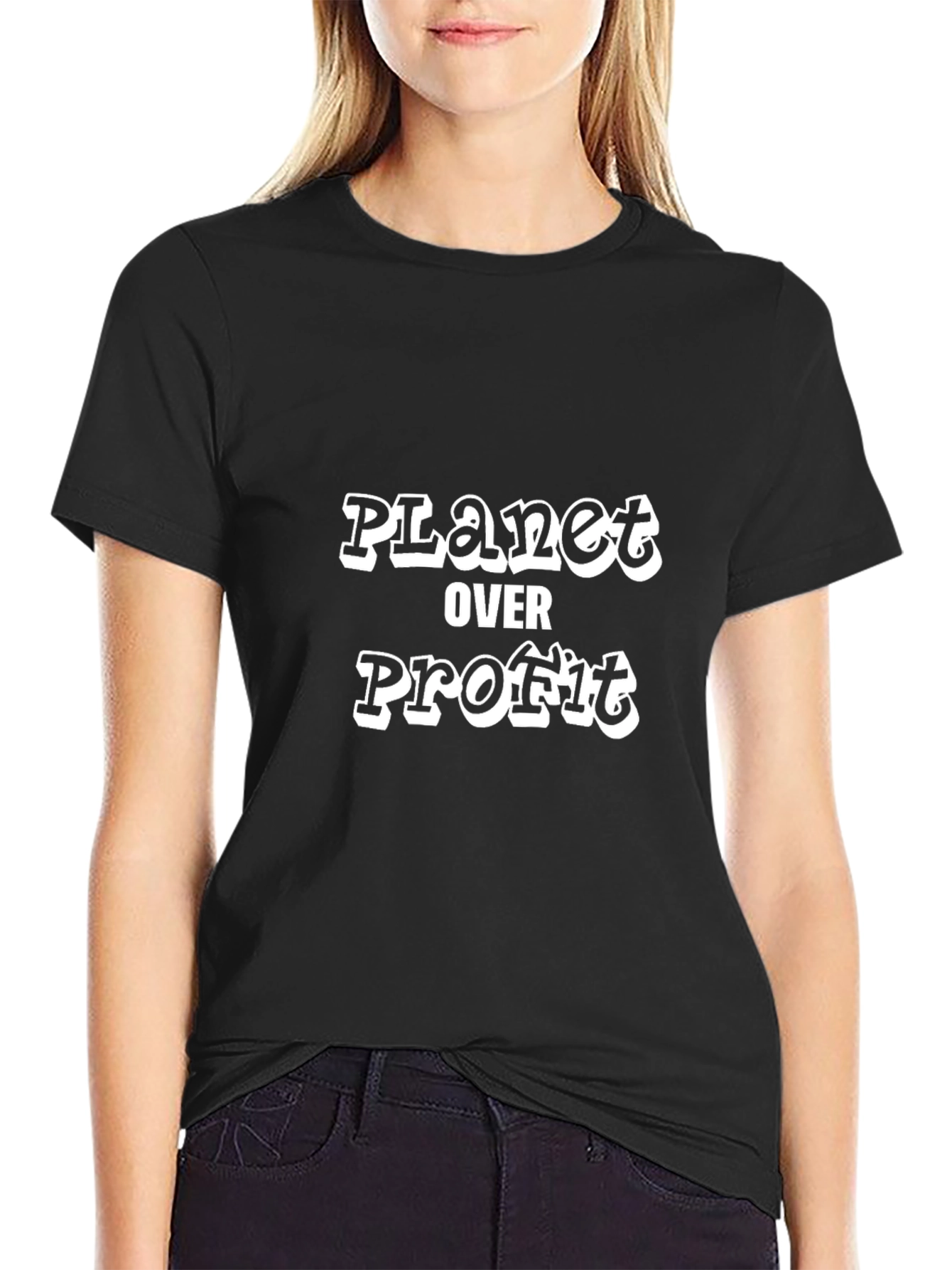 Planet Over Profit Graphic Tee - Eco-Friendly Activism