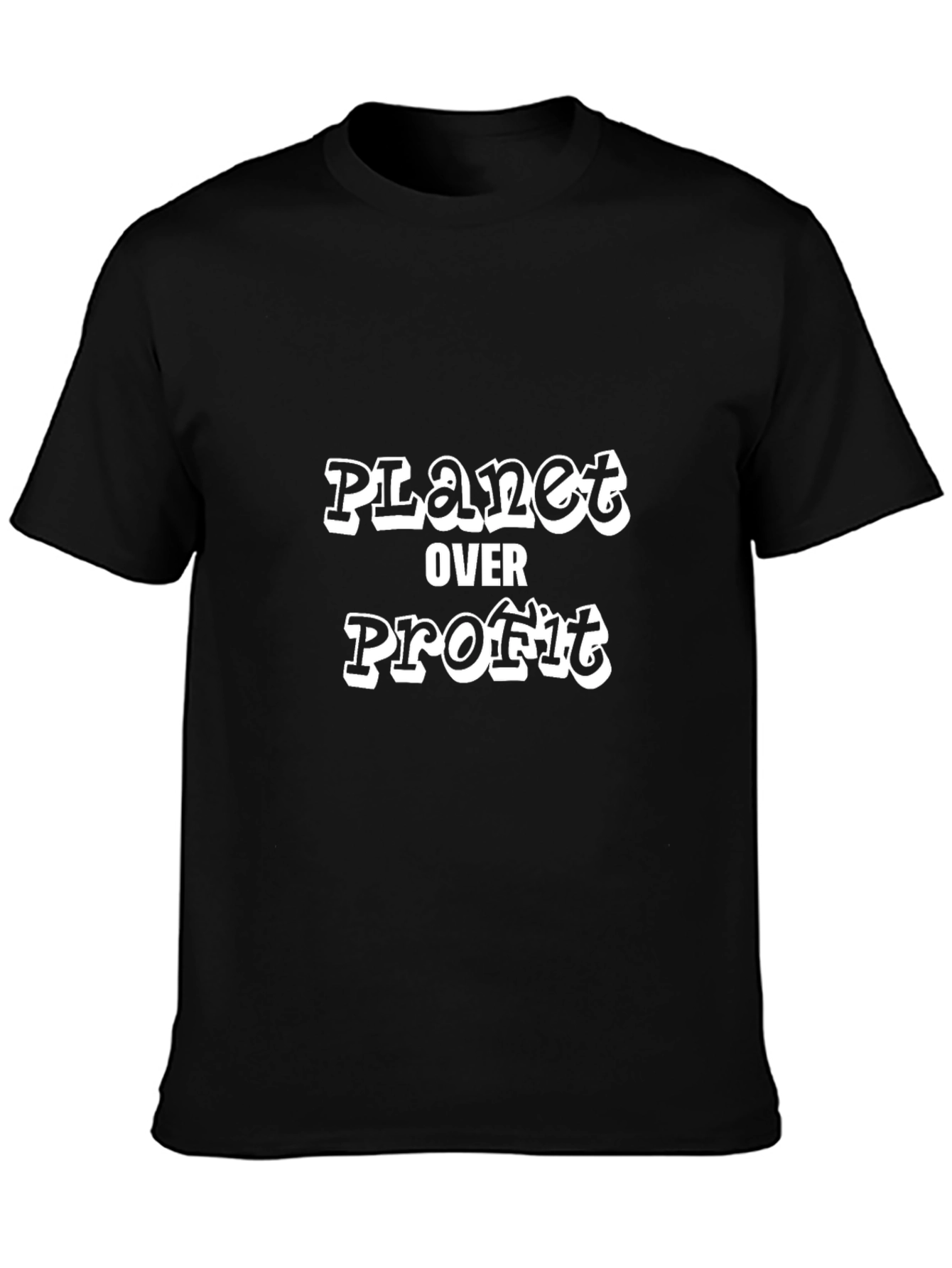 Planet Over Profit Graphic Tee - Eco-Friendly Activism